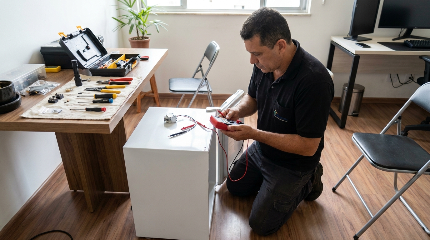 Reparo da placa eletrônica de frigobar em Fortaleza‑CE